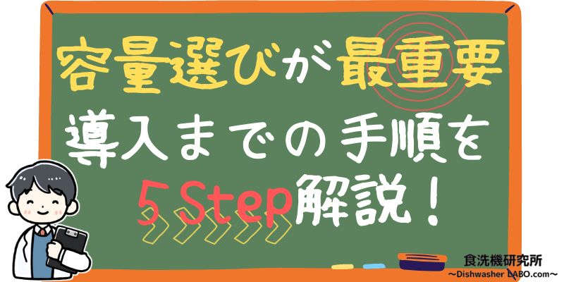 食洗機の選び方　容量選びの重要性